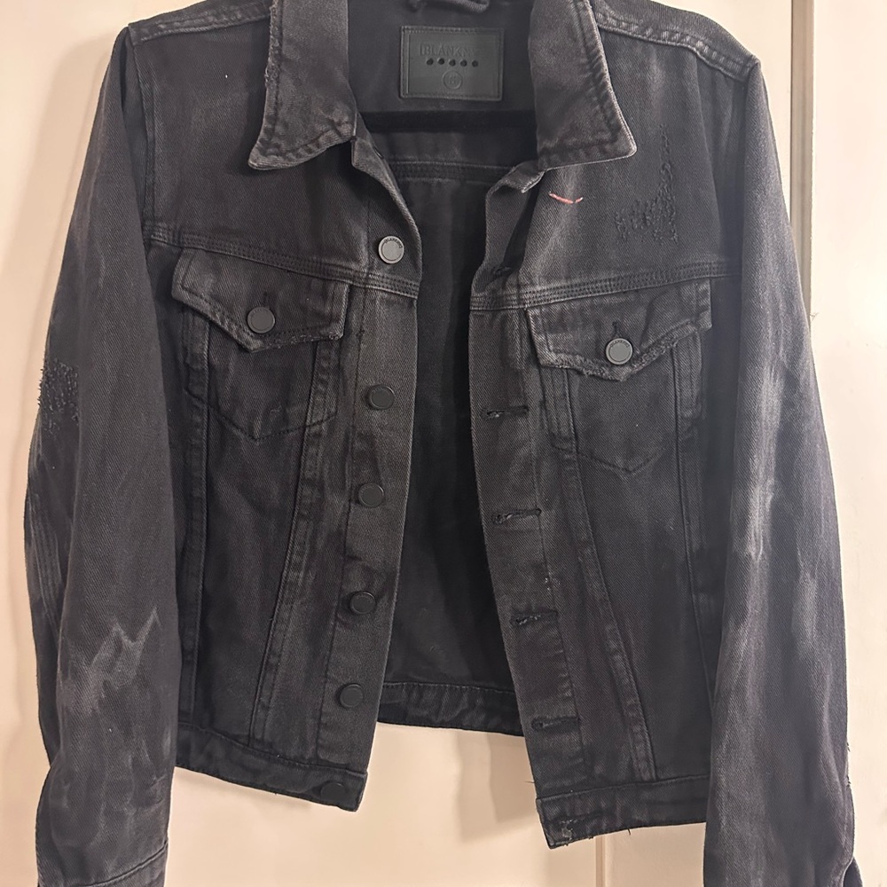 Blank NYC Charcoal Wash Denim Jacket